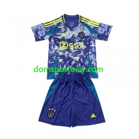 Koszulka Ajax Amsterdam Dziecięcy Wyjazdowe Koszulki Piłkarskie 2024-2025 Krótki Rękaw